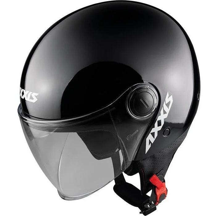 Axxis Jet Motorcycle Helmet of501b Square S Solid A1 Gloss Black Compra Adesso