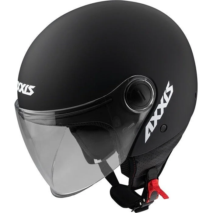 Reso Gratuito Axxis Jet Motorcycle Helmet of501b Square S Solid A1 Matt Black