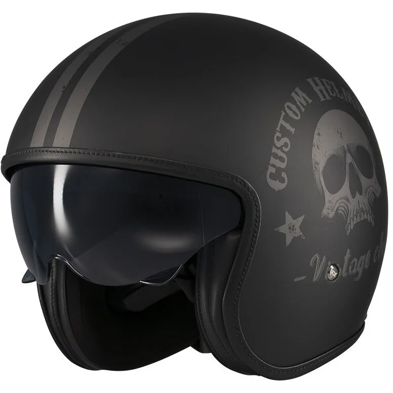 Axxis Jet of507 Hornet S Sv Vintageclub B1 Matt Black Motorcycle Helmet Ordina Subito