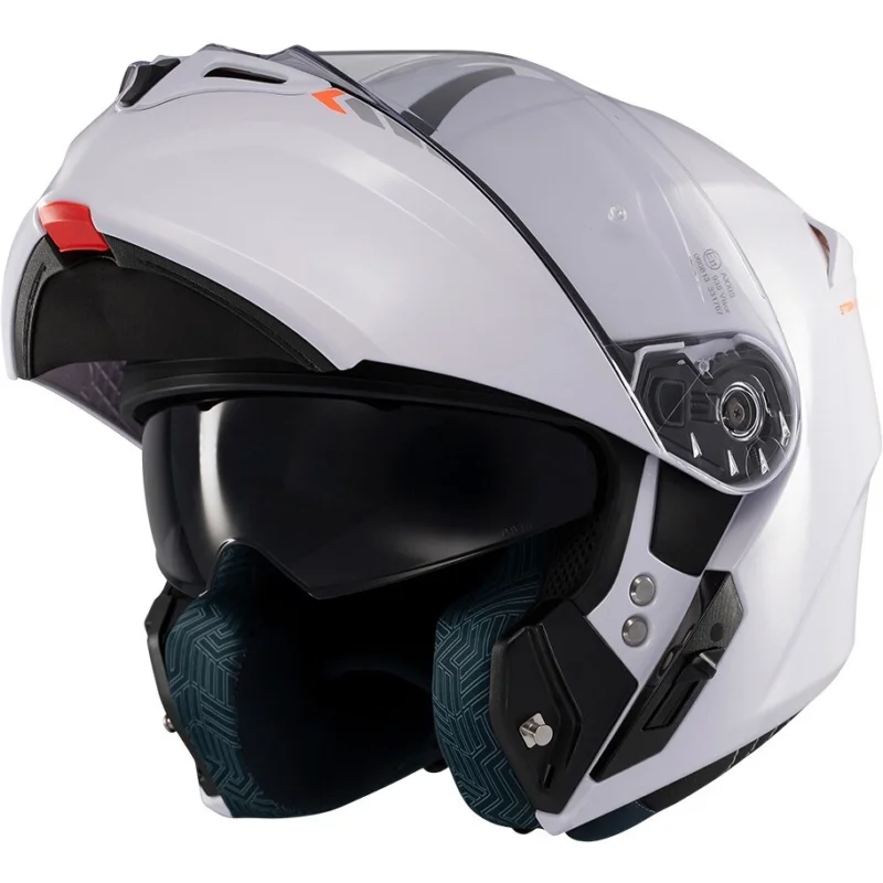 Prezzo Di Fabbrica Axxis Modular Motorcycle Helmet FF938SV Storm S SV Solid A0 Pearl White