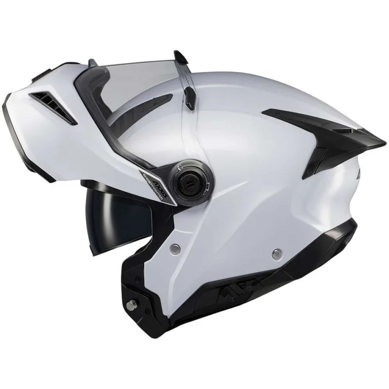 Axxis Modular Motorcycle Helmet fu409 SV Ghostfighter Solid A0 Gloss White Must-Have