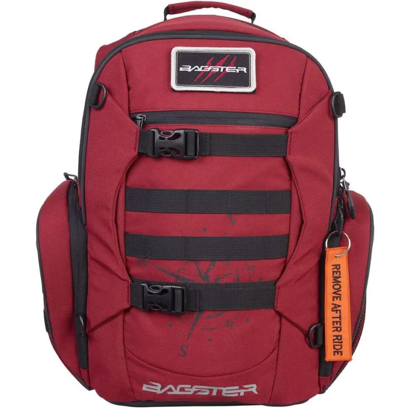 Bagster 28 Litre Wind Technical Motorcycle Backpack, Red Prezzo Di Fabbrica