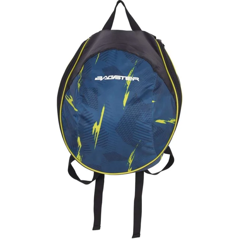 Bagster Motorcycle Backpack with PIX Helmet Holder, Blue Super Prezzo