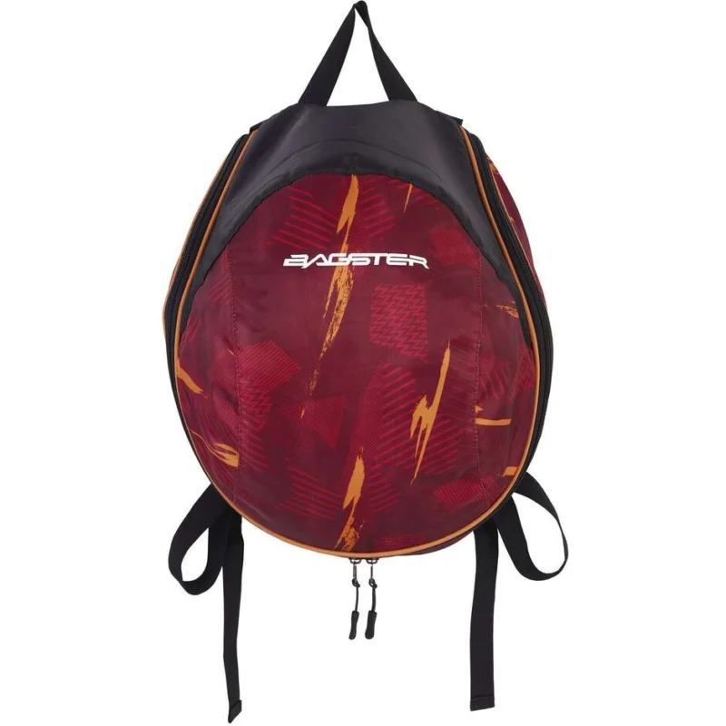 Bagster Motorcycle Backpack with PIX Helmet Holder, Red Esclusivo