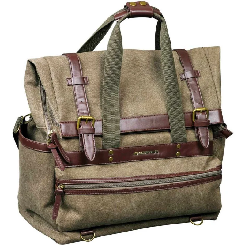Direttamente Dal Produttore Bagster NEO VINTAGE Duffler Kaky Motorcycle Saddle Bag