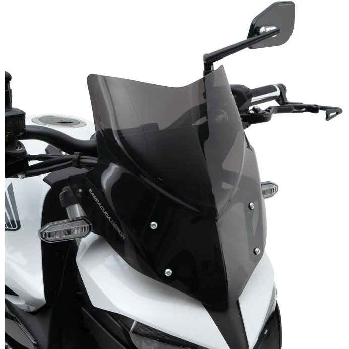 Più Venduto Barracuda Aerosport Dark Smoke Windshield for Honda Hornet 1000 (2025)