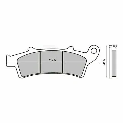 Novità 225108605 - SERIE PASTIGLIE ANTERIORE FDB2105EF APRILIA ATLANTIC Sprint 400