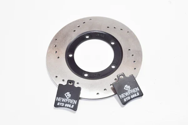 Nuovo Arrivo DFK985 - KIT DISCO FRENO + PASTIGLIE NEWFREN PIAGGIO HEXAGON 125-150 1994>1997