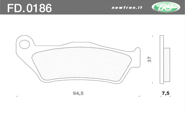 FD0186 - PASTIGLIE FRENO POST. CAGIVA ELEFANT 750 Consegna Rapida