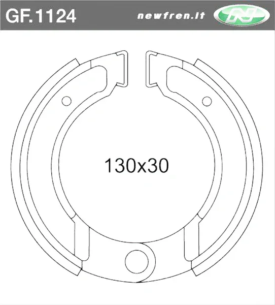 GF1124 - GANASCE FRENO ANTERIORE E POSTERIORE KTM MX 125 1974>1982 MX 2501974>1981 Offerta Speciale