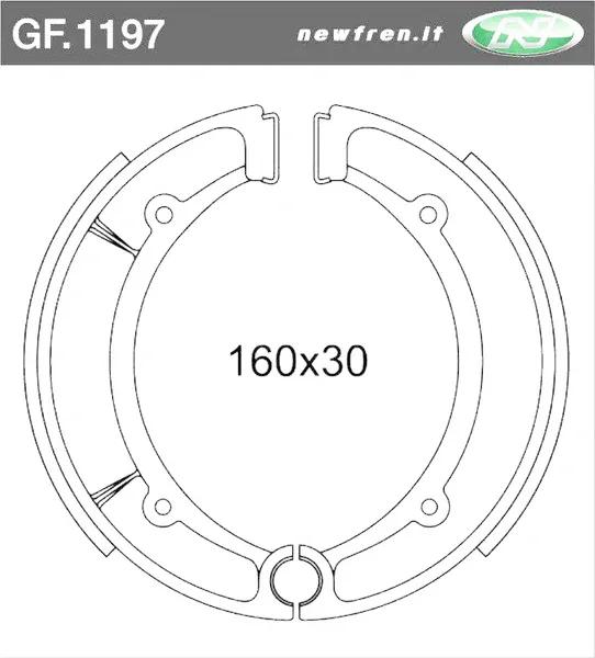 GF1197 - GANASCE FRENO YAMAHA MAJESTY 250 96> Non Perdere
