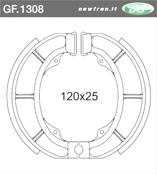 Popolare GF1308 - GANASCE FRENO APRILIA HABANA 50