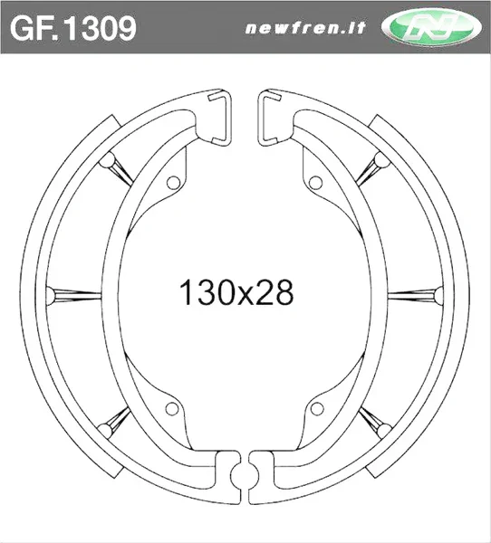 GF1309 - GANASCE FRENO SUZUKI EPICURO 125-150 Solo Oggi