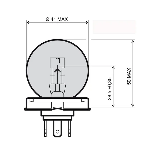 Ultimissimo Modello 246510105KIT3PZ - LAMPADA 12V 45/40W P45T