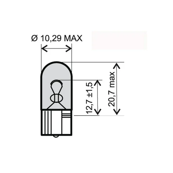 Esclusivo 246510285KIT3PZ - KIT 3 LAMPADINE BIANCHE 12V 5W T10