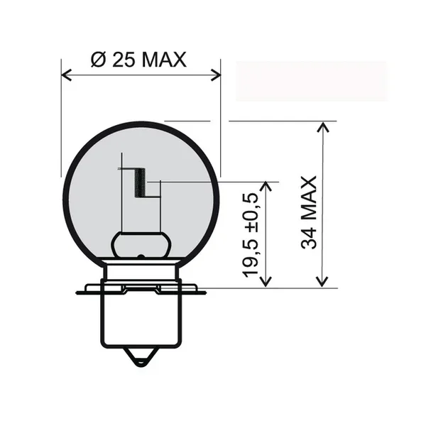 246510295KIT3PZ - LAMPADA 12V-15W S3 P26S Saldi