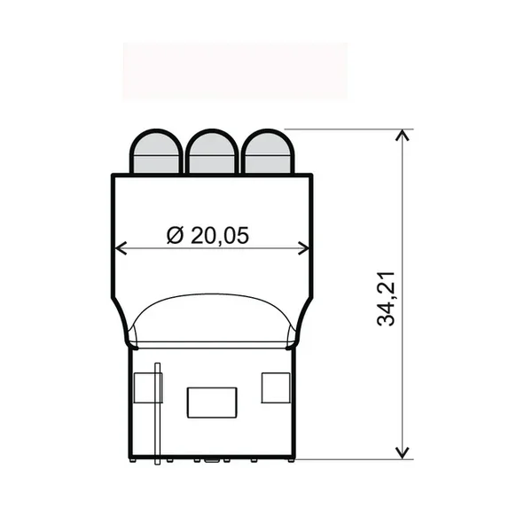 246510535KIT3PZ - LAMPADA 12V T20 A LED BIANCA Ultime Pezzi