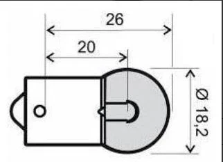 246510645KIT3PZ - KIT 3 LAMPADE A CIPOLLA 6V 5W BA15S Novità