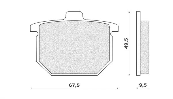 Sconto DP2033 - PASTIGLIE FRENO ANT CB 400 N-NA-NB 78>82