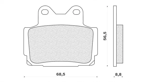 DP2068 - PASTIGLIE FRENO POST YZ-F 1000 R 96>01 Offerta Lampo