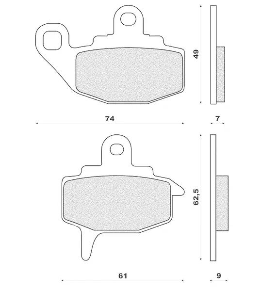 Spedito Oggi DP2092 - PASTIGLIE FRENO ANTERIORE KX 500