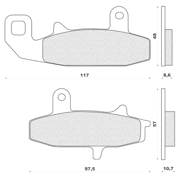 DP2096 - PASTIGLIE FRENO ANTERIORE FORMA DR 650 R Must-Have