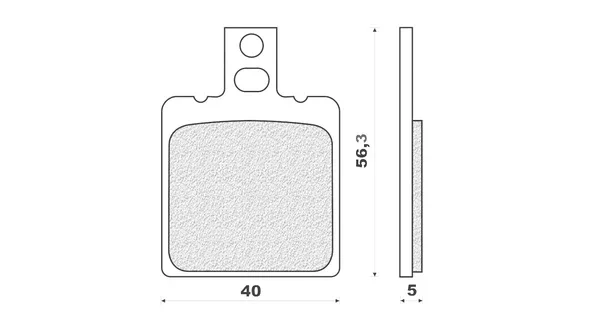 DP2118 - PASTIGLIE FRENO ANTERIORE FORMA GXE/GXR 50 Esclusivo