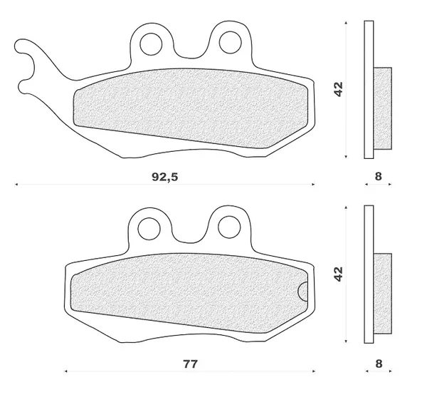 Esclusivo DP2135 - PASTIGLIE FRENO MOTO APRILIA RS50