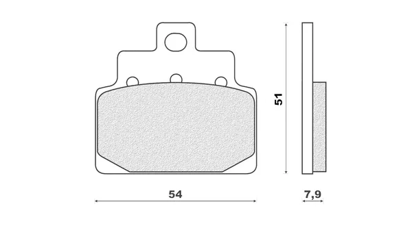 Solo Oggi DP2186 - PASTIGLIE FRENO ANTERIORE FORMA SR 125-150CC 1999