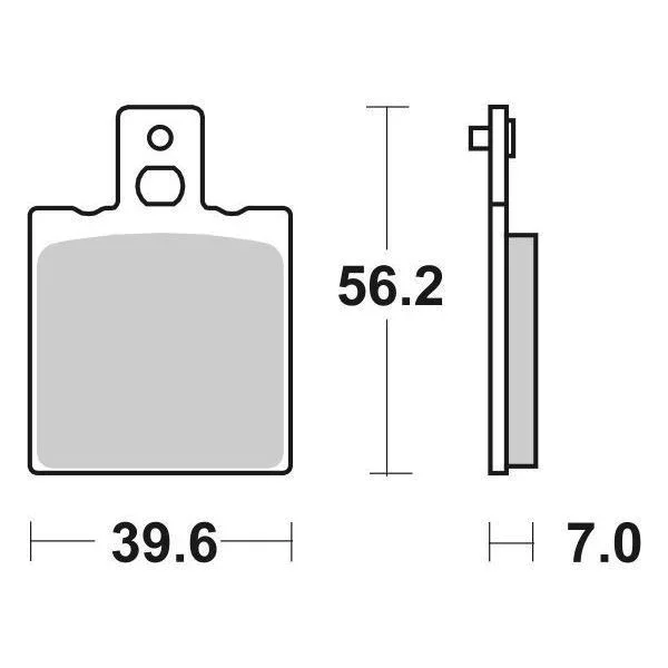 6561380 - SERIE PASTIGLIE FRENO POSTERIORE SBS138HF Offerta Lampo