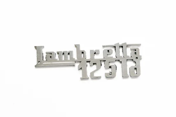 Affare C154 - SCRITTA CROMATA LAMBRETTA LD125- LD 1957 1-2 SERIE