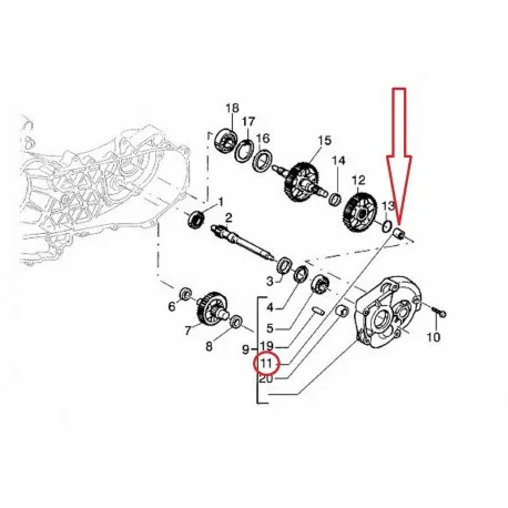 Reso Gratuito Astuccio A Rulli Per Albero Ruota Posteriore Vespa Liberty Hexagon 125