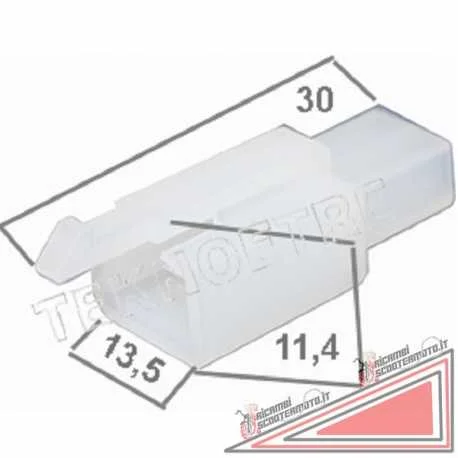 Connettore femmina con 2 terminali Ultimissimo Modello