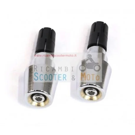 Occasione Contrappesi manubrio con expander Malaguti Ciak 125 150 200 Cromato
