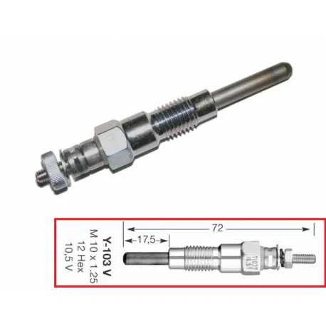 Miglior Prezzo Candeletta preriscaldamento YANMAR 523 2TNE68 JDM ALOES TITANE ROXSY XHEOS