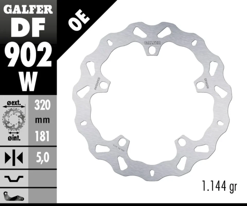 Scelto Dai Clienti Galfer Disco Freno Antreriore WAVE FIXED 320X5MM per INDIAN MOTORCYCLE CHIEFTAIN LIMITEDModelli: 2021 DF902W