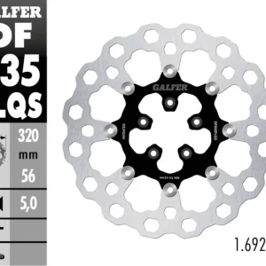 A Buon Prezzo Galfer Disco Freno Antreriore CUBIQ FLOATING OVERSIZE 320x5mm per HARLEY DAVIDSON XL1200X FORTY-EIGHTModelli dal 2014 al 2022 DF835FLQS