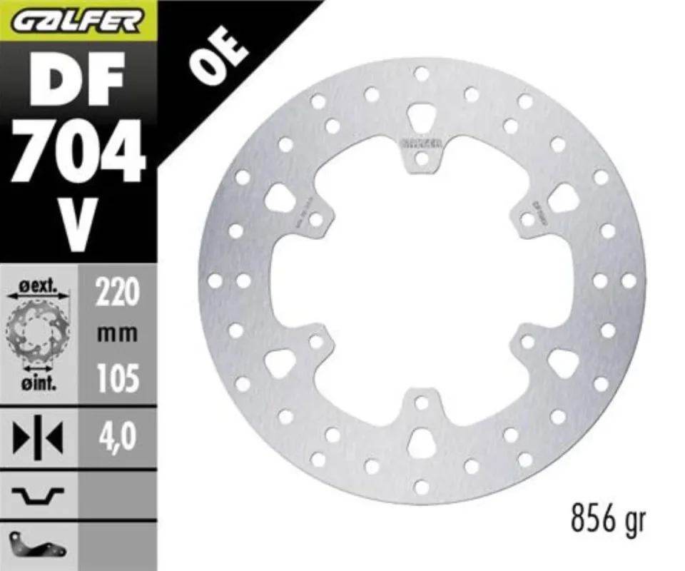 Galfer Disco Freno Antreriore ROUND FIXED 220X4MM per PIAGGIO VESPA GTS 125 ABS-ASRModelli: 2017 DF704V Soddisfatti O Rimborsati
