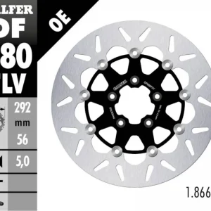 Miglior Prezzo Galfer Disco Freno Antreriore ROUND FLOATING 292x5mm per HARLEY DAVIDSON FLTR ROAD GLIDEModelli: 2007 DF680FLV