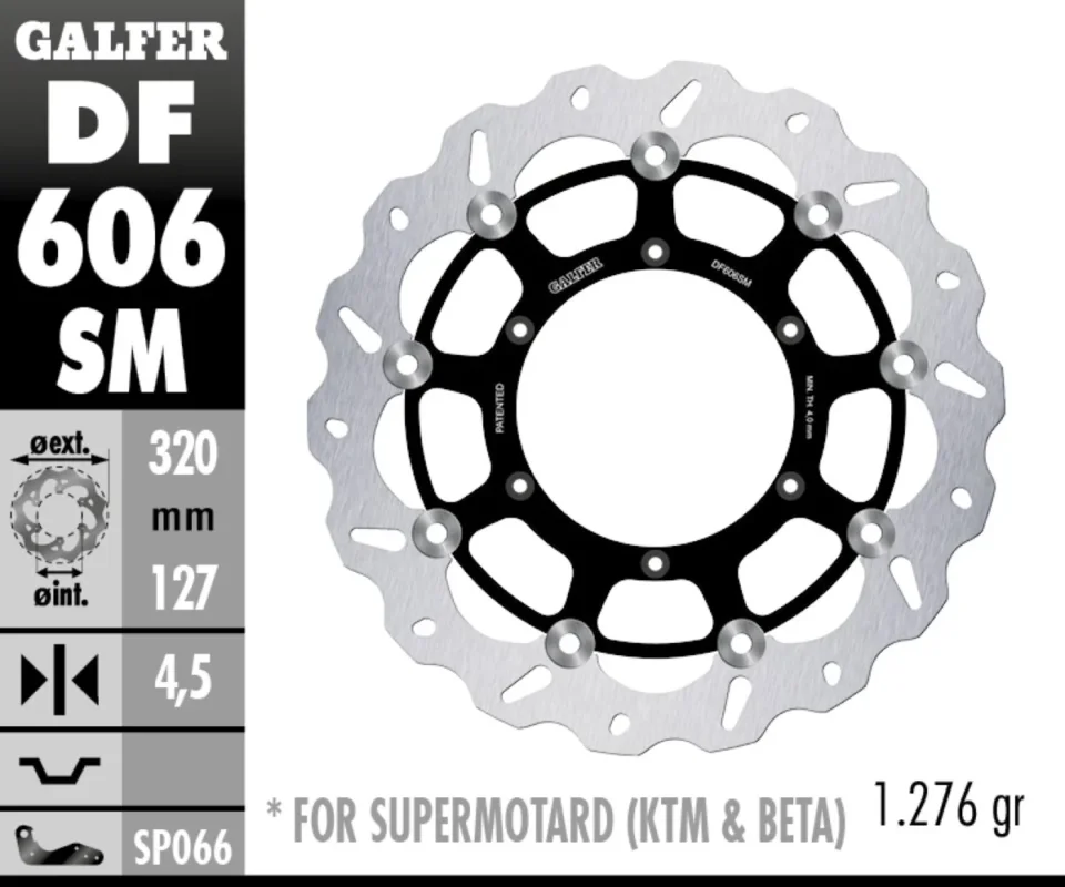 Galfer Disco Freno Antreriore W FLOATING 320X4,5MM per KTM 350 SX FModelli dal 2011 al 2023 DF606SM Compra Online
