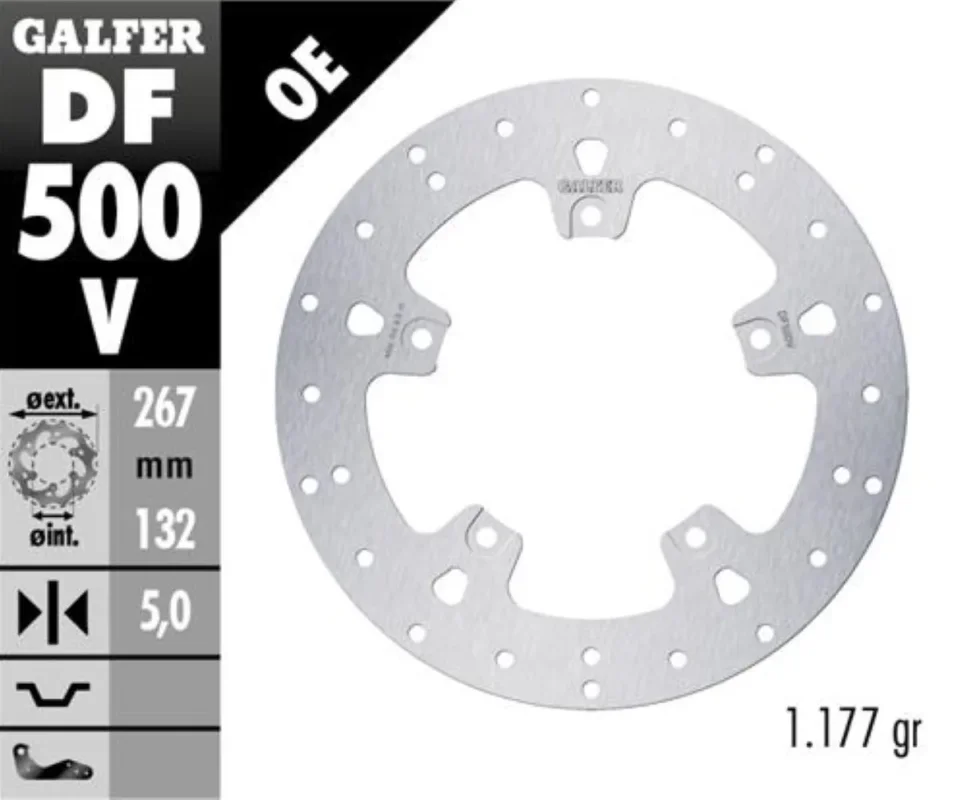 Ordina Subito Galfer Disco Freno Antreriore ROUND FIXED 267X5MM per YAMAHA X - MAX 125Modelli dal 2006 al 2009 DF500V