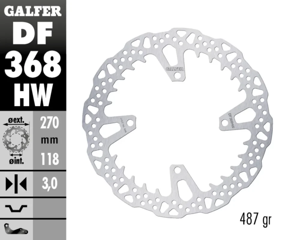 Affare Galfer Disco Freno Antreriore SHARK FIXED 270X3MMper SUZUKI RM 250 ZModelli: 2019 DF368HW