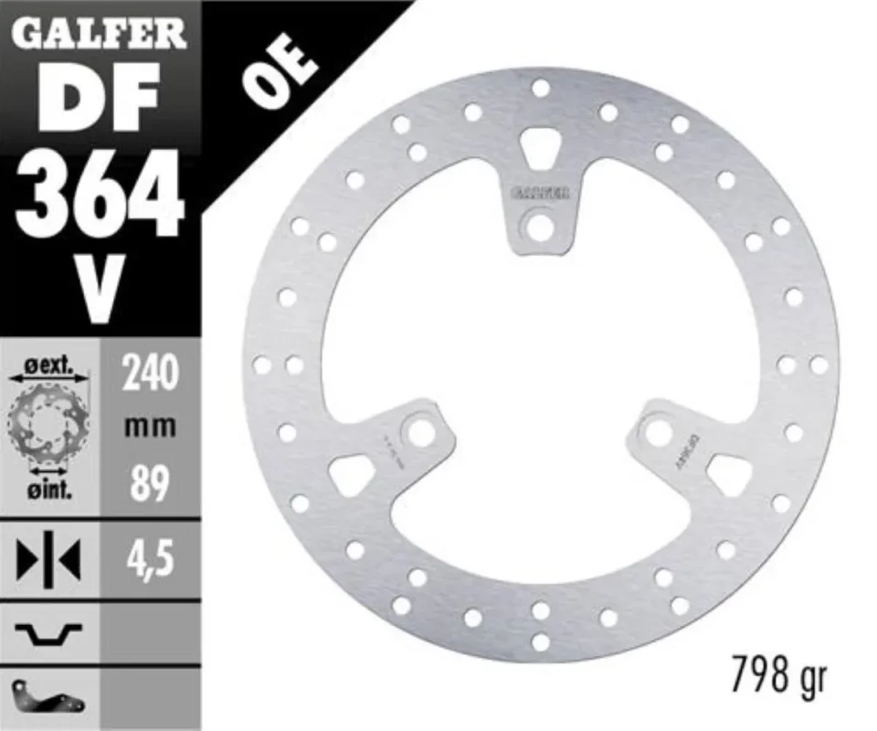 Galfer Disco Freno Antreriore ROUND FIXED 240X4.5MM per SUZUKI UH 125 BURGMAN RModelli: 2011 DF364V Offerta