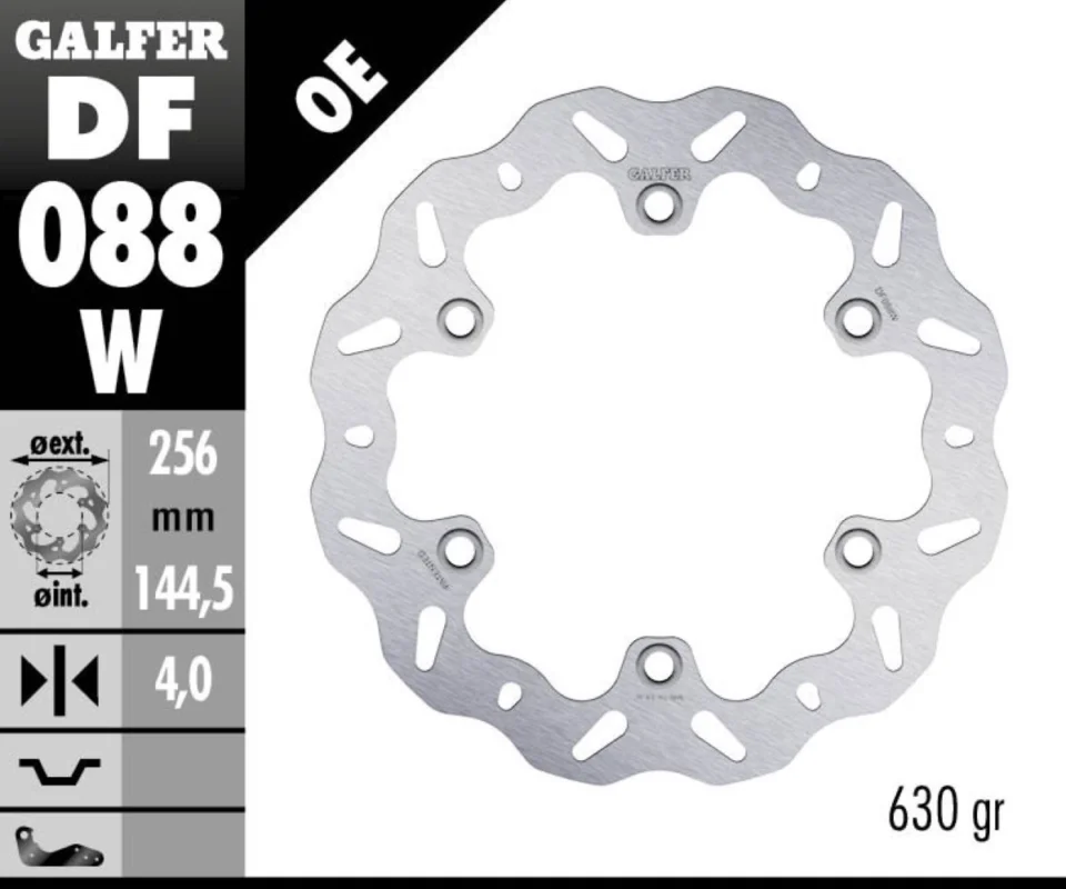 Quantità Limitata Galfer Disco Freno Antreriore WAVE FIXED 256x4mm per HONDA INDONESIA GTR 150Modelli: 2017 DF088W