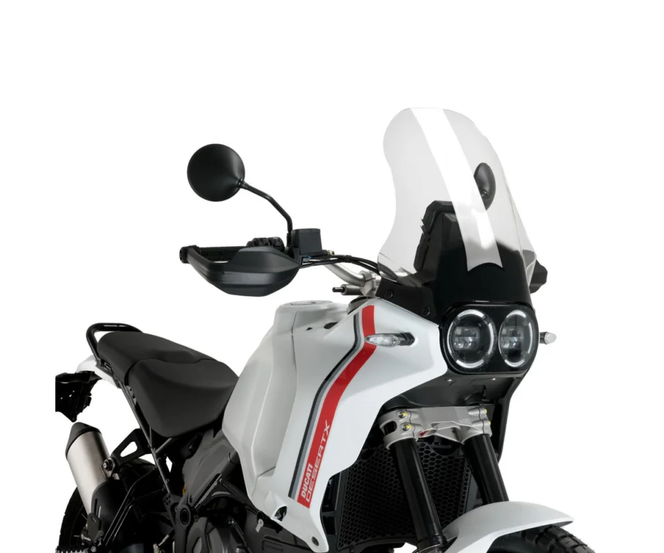 Offerta Speciale Cupolino Parabrezza Touring Plexiglass JD9 TOURING Trasparenteper DUCATI DESERT XModelli dal 2022 al 2026 JD9-23-T