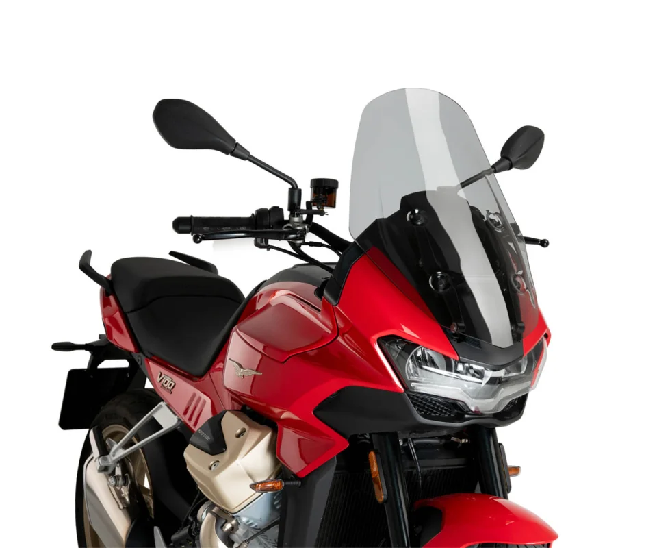 Reso Gratuito Cupolino Parabrezza Plexiglass JD9 TOURING Fume Chiaro MOTO GUZZI V 100 MANDELLOModelli dal 2023 al 2026 JD9-36-F