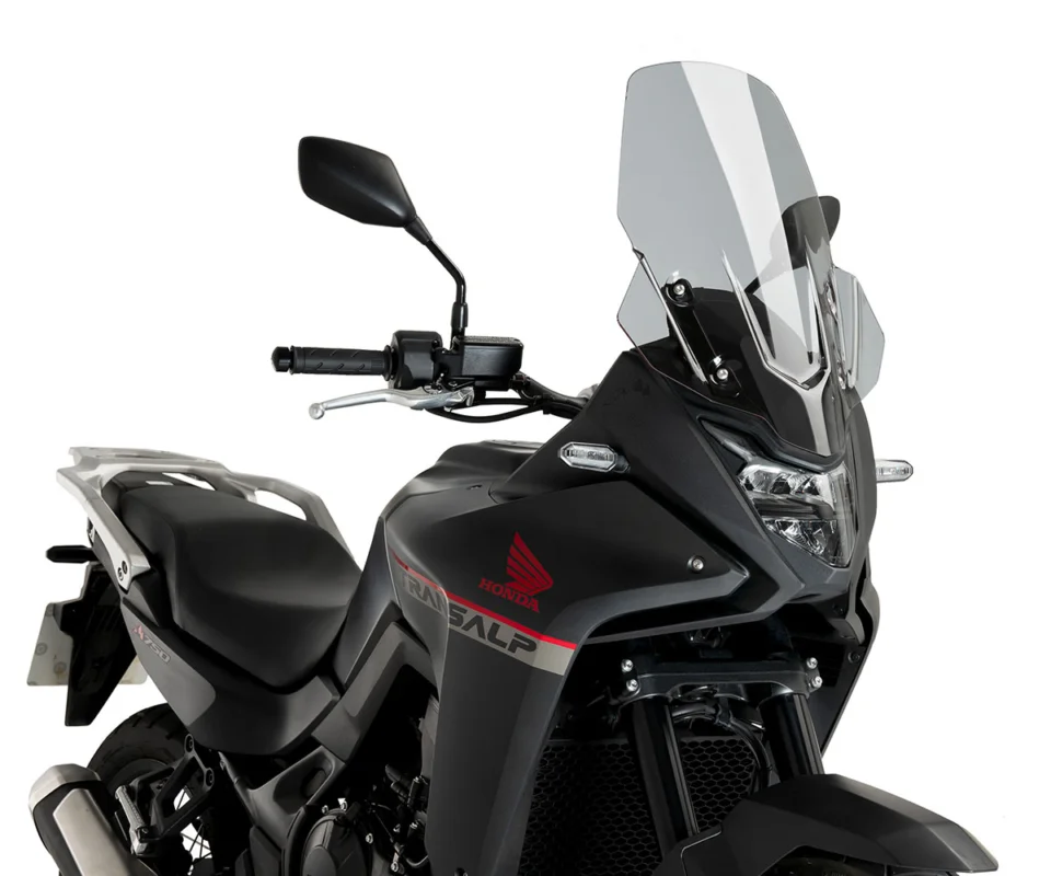 Esclusivo Cupolino Parabrezza Touring Plexiglass JD9 TOURING Fumè Chiaro per Honda XL 750 TRANSALPModelli dal 2023 al 2026 JD9-16-F