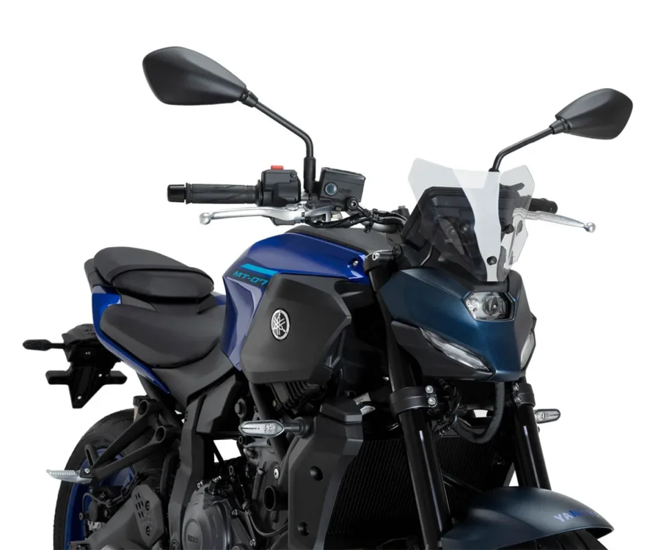 Ultimissimo Modello Cupolino Parabrezza Plexiglass JD9 New Generation Sport Trasparente YAMAHA MT-07Modelli dal 2025 al 2026 JD9-43-T