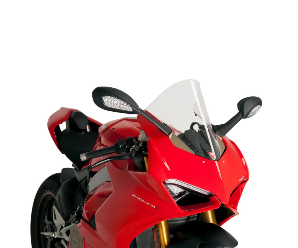 Spedizione Gratuita Cupolino Parabrezza Plexiglass JD9 Racer TRASPARENTE per DUCATI PANIGALE V4 Modelli dal 2024 al 2026 JD9-12-T