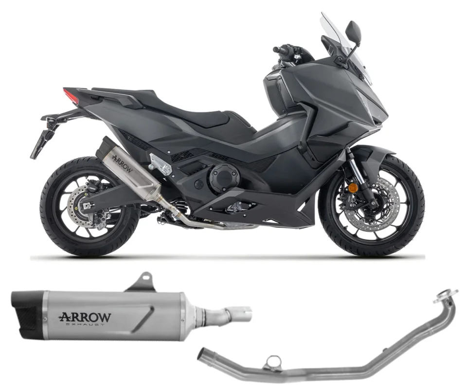 Prezzo Di Fabbrica Impianto di Scarico Completo Arrow Indy Race EVO Long Version Titanio per HONDA FORZA 750Modelli dal 2025 al 2026. 73523PK + 73022MI